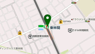 【傘シェアリング】 小田急江ノ島線 東林間駅の地図画像