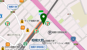 【傘シェアリング】 小田急小田原線 相模大野駅 東口(南出口)の地図画像