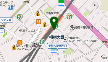 【傘シェアリング】 小田急小田原線 相模大野駅 中央改札口方面の地図画像