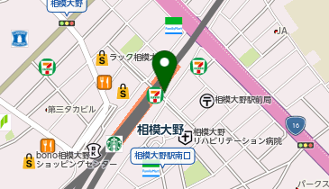 【傘シェアリング】 小田急小田原線 相模大野駅 コインロッカー付近の地図画像