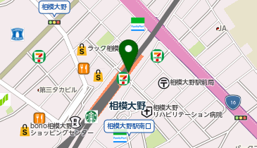 【傘シェアリング】 小田急小田原線 相模大野駅 (改札内)の地図画像
