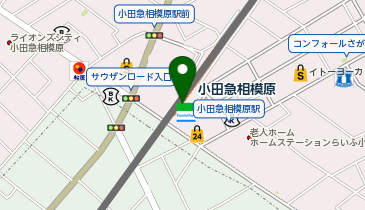 【傘シェアリング】 小田急小田原線 小田急相模原駅 下りエレベーター方面 (改札内) の地図画像