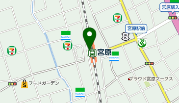 【傘シェアリング】 高崎線 宮原駅 改札付近の地図画像