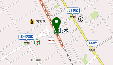 【傘シェアリング】 高崎線 北本駅 NewDays付近の地図画像
