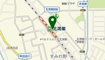 【傘シェアリング】 高崎線 北鴻巣駅 (改札内)の地図画像