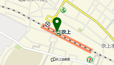 【傘シェアリング】 高崎線 吹上駅 改札口付近の地図画像