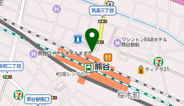 【傘シェアリング】 高崎線 熊谷駅 北口の地図画像