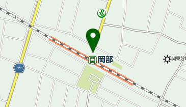 【傘シェアリング】 高崎線 岡部駅 北口の地図画像