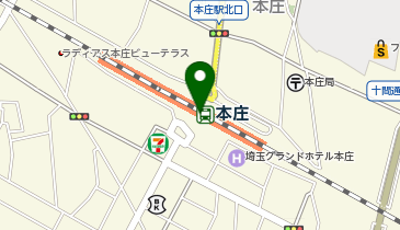 【傘シェアリング】 高崎線 本庄駅 (改札内)の地図画像