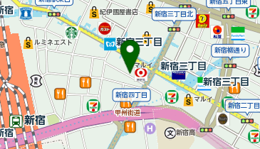 【傘シェアリング】 新宿マルイ 本館 1階の地図画像