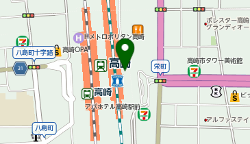 【傘シェアリング】 高崎線 高崎駅 イーサイト高崎 1F エスカレーター付近の地図画像