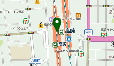 【傘シェアリング】 高崎線 高崎駅 改札付近の地図画像