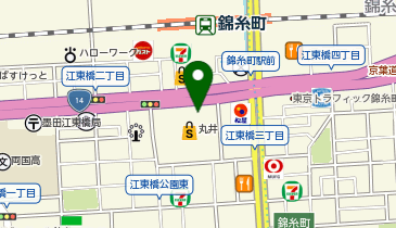 【傘シェアリング】 錦糸町マルイ エポスATM付近の地図画像