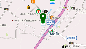 【傘シェアリング】 神谷町MTビル B1階の地図画像