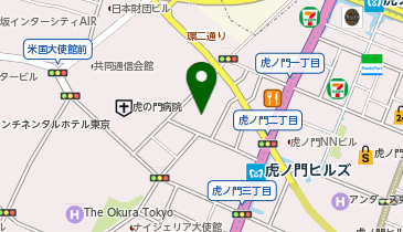 【傘シェアリング】 虎ノ門2丁目タワーの地図画像