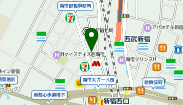 【傘シェアリング】 新宿喜楓ビルの地図画像