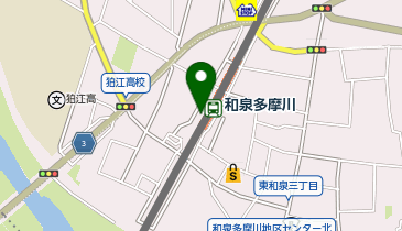 【傘シェアリング】 小田急小田原線 和泉多摩川駅 西口の地図画像