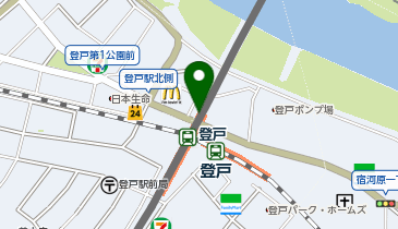 【傘シェアリング】 小田急小田原線 登戸駅 北口の地図画像