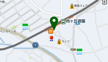 【傘シェアリング】 小田急小田原線 向ヶ丘遊園駅 南口の地図画像