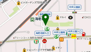 【傘シェアリング】 小田急小田原線 海老名駅 東口 (VINA WALK方面)の地図画像