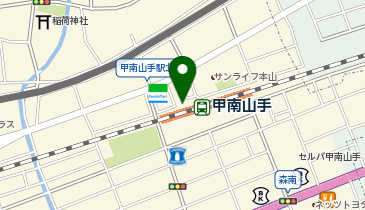 【傘シェアリング】 JR 神戸線 甲南山手駅 の地図画像