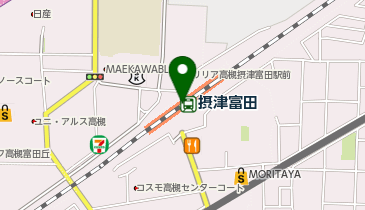 【傘シェアリング】 JR 京都線 摂津富田駅 の地図画像