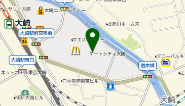 【傘シェアリング】 ローソン ゲートシティ大崎店 (1階)の地図画像