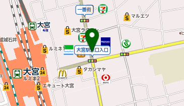 【傘シェアリング】 大宮高島屋の地図画像