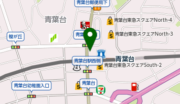 【傘シェアリング】 東急スクエア青葉台店 North1 1階 正面入口の地図画像