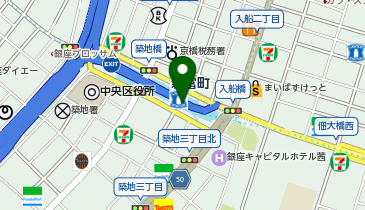 【傘シェアリング】 ローソン 新富町メトロピア の地図画像