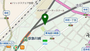 【傘シェアリング】 プライムスタイル川崎の地図画像