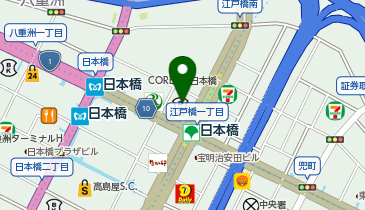 【傘シェアリング】 WAW日本橋の地図画像