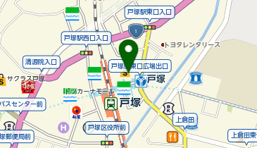 【傘シェアリング】 モディ戸塚の地図画像