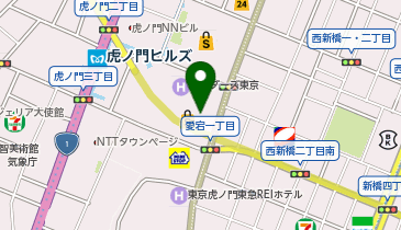 【傘シェアリング】 虎ノ門ヒルズ森タワーの地図画像