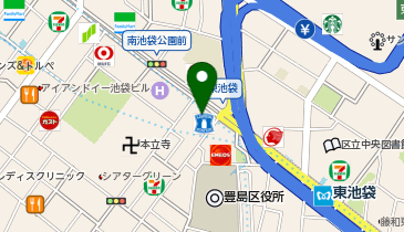 【傘シェアリング】 池袋第一生命ビルの地図画像