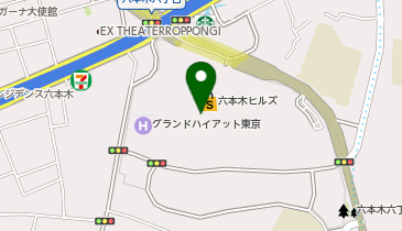 [EV]六本木ヒルズP2時間貸し駐車場の地図画像