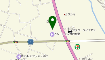 [EV]ホテルルートイン米沢駅東の地図画像