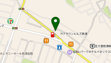 [EV]ホテルクラウンヒルズ君津の地図画像