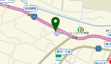 [EV]ホテルルートインコート甲府の地図画像