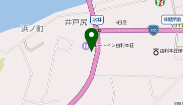 [EV]ホテルルートイン由利本荘の地図画像