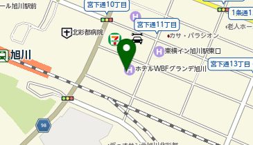 [EV]ホテルWBFグランデ旭川の地図画像