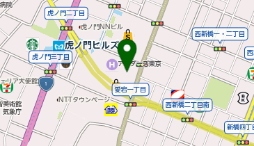 [EV]虎ノ門ヒルズ森タワー時間駐車場の地図画像
