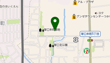 [EV]つかしんにしまち(グンゼタウンセンターつかしん)の地図画像