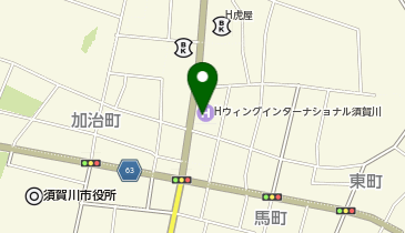 [EV]ホテルウィングインターナショナル須賀川の地図画像