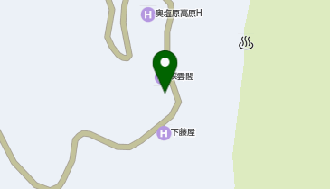 [EV]秘湯にごり湯の宿 渓雲閣の地図画像