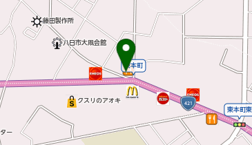 [EV]餃子の王将八日市店の地図画像