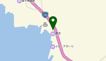 [EV]海辺のかくれ湯清流の地図画像