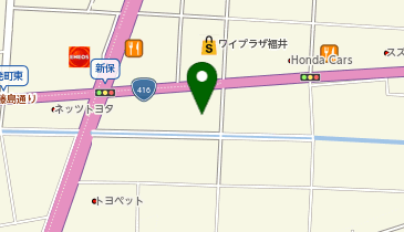 [EV]カーセブンMEGA福井店の地図画像
