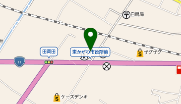 [EV]東かがわ市本庁舎西駐車場の地図画像
