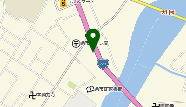 [EV]余市川温泉 宇宙の湯の地図画像